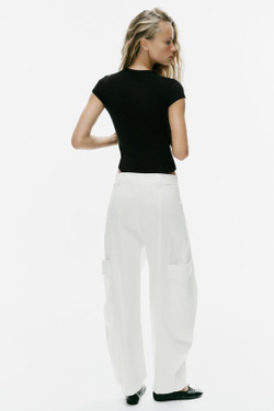ZARA БОДИ С КОРОТКИМИ РУКАВАМИ, ЧЕРНЫЙ