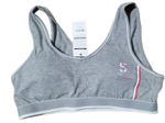 Спортивный топ Sports Bra из хлопка (Размер: M) (Цвет: серый)