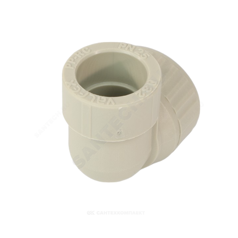 Угольник PP-R комбинированный серый Дн 25х1/2" НР VALFEX 10126125Г