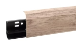 Плинтус ПВХ Aberhof ABF-70 7135 Дуб Платиновый 70x26х2500 мм