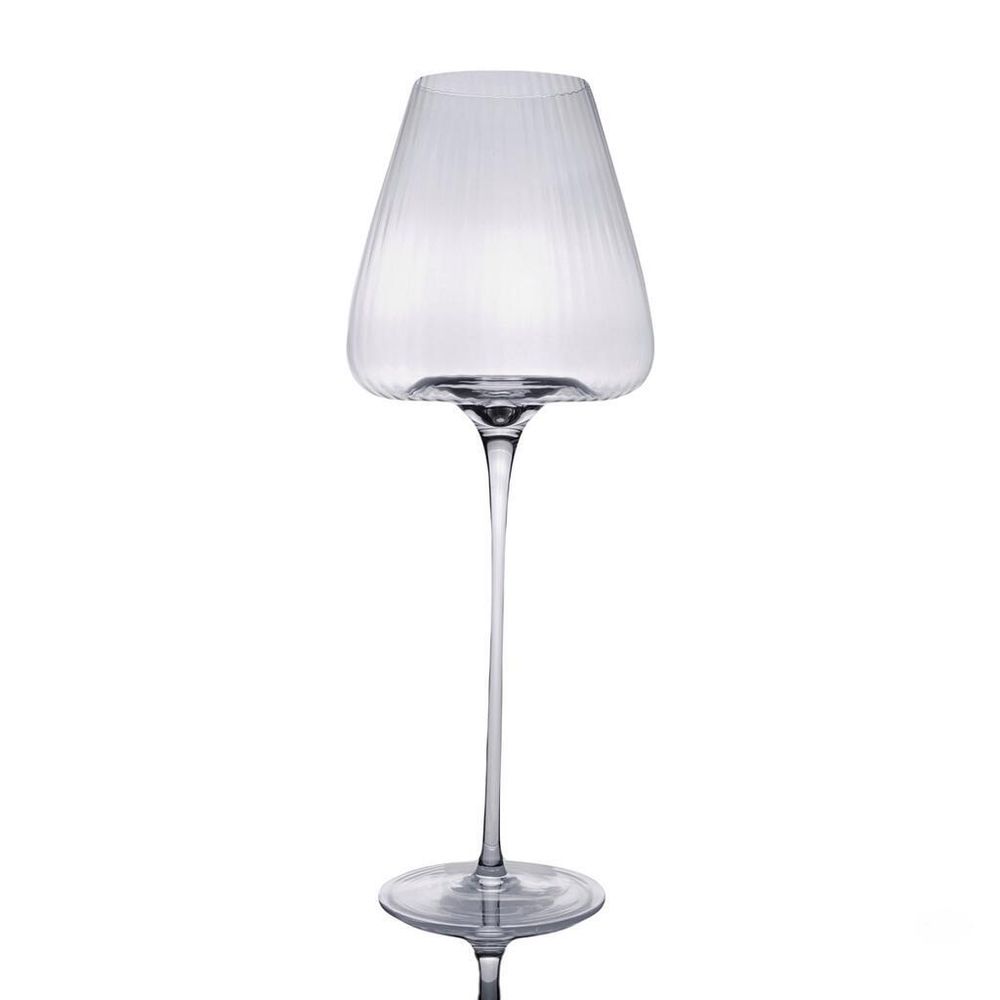 Бокал для вина 550 мл "Zie Optical" d 10,1/6,2 см h28 см оптические грани P.L. - BarWare [4]