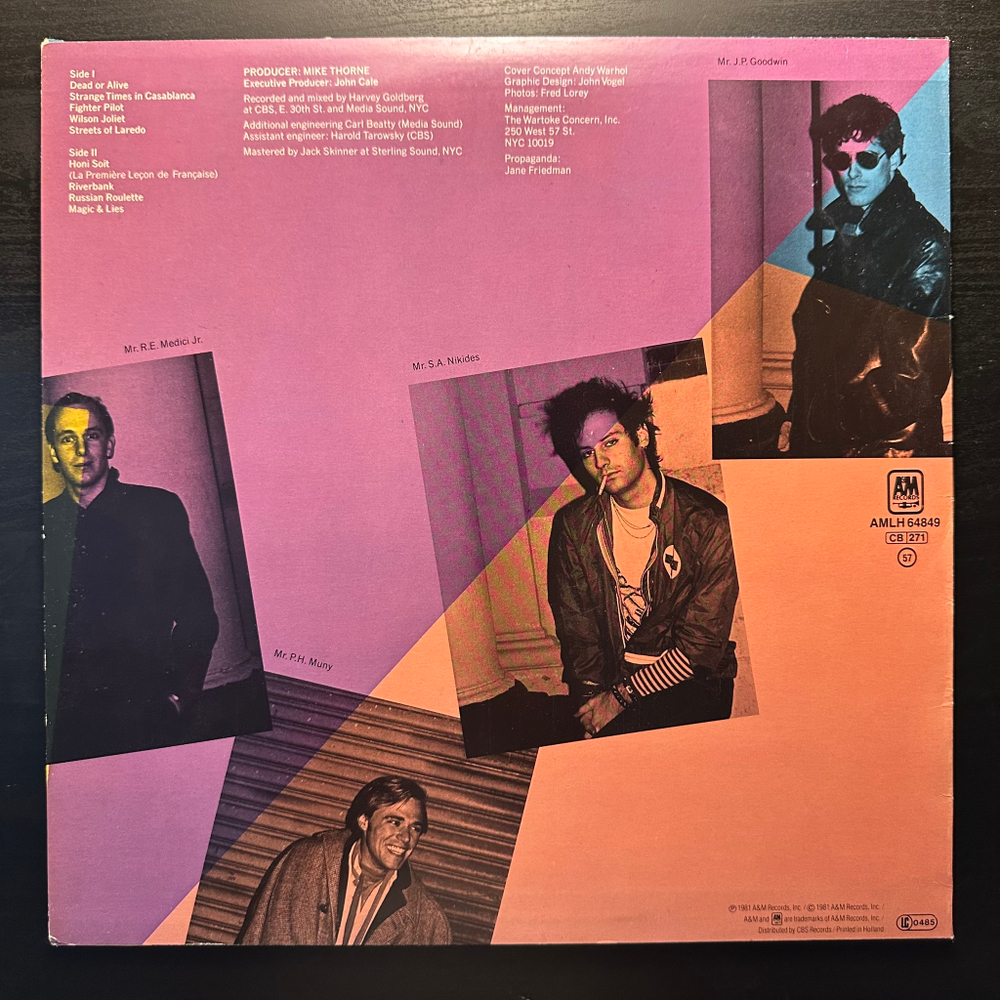 John Cale - Honi Soit (Голландия 1981г.)