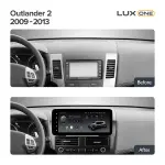 Магнитола для Mitsubishi Outlander 2 XL 2005-2012, Peugeot 4007, Citroen C-Crosser - Teyes LUX ONE ROUND монитор 12.3" 2K QLED на Android 10, Быстрая, CarPlay, 4G SIM-слот