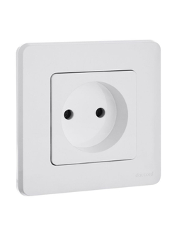Розетка 1-м СП Inspiria 16А IP20 250В 2P механизм бел. IEK 673710