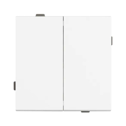 Механизм выключателя двухклавишный непроходной SWT-TENDO-MK02-PL-WH (230V, 10A) (Arlight, -) 054058