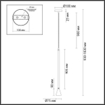 3884/1B ODL Светильник GU10 LED 7Вт 220В IP20 HIGHTECH