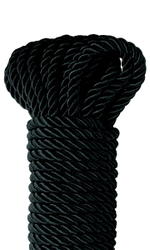 Черная веревка для фиксации Deluxe Silky Rope - 9,75 м. (Цвет: черный)