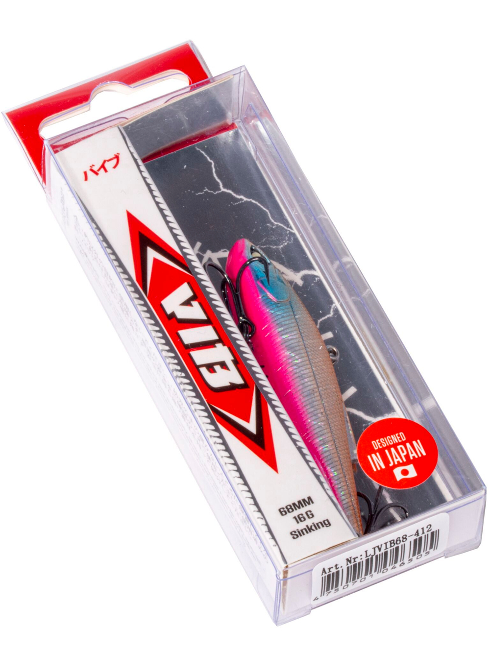 Воблер тонущий вертикальный LJ Pro Series VIB S 68.00/412