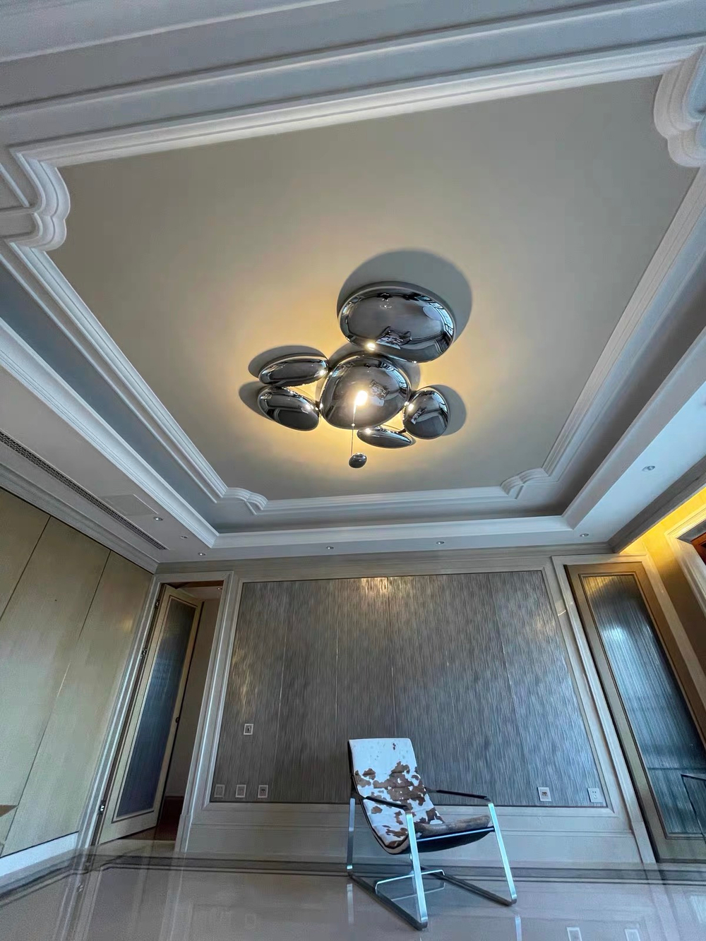 Ceiling design lamp Skydro by Artemide (6 lampshades)
