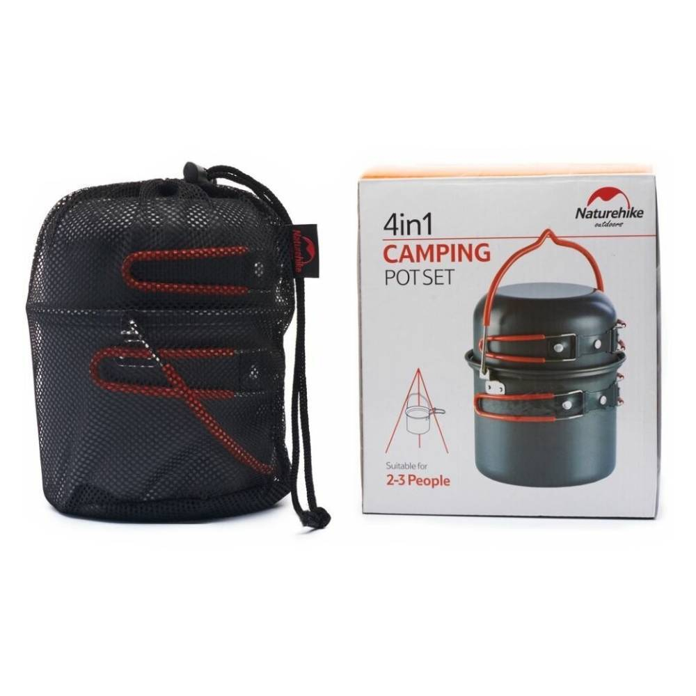 Набор посуды на 2-3 человека Naturehike NH18T018-G 4 предмета