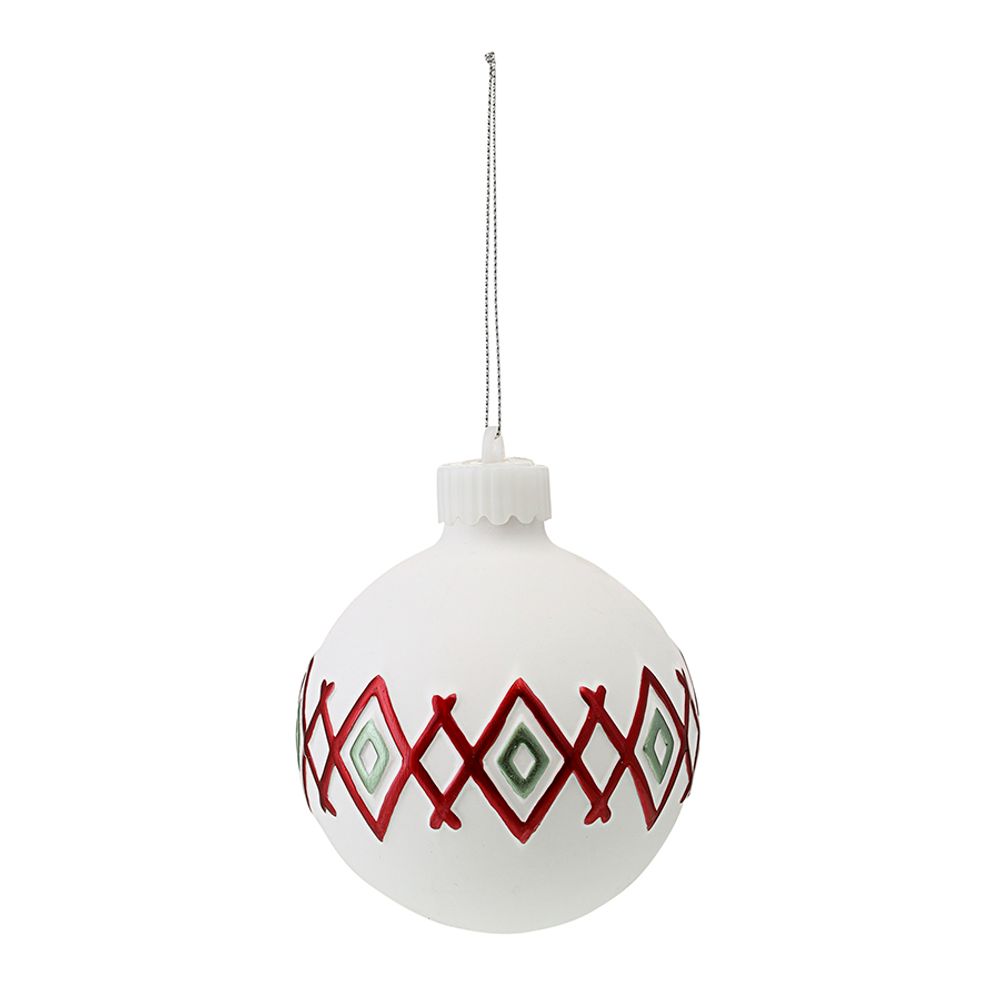 Набор ёлочных украшений с подсветкой Festive embroidery из коллекции New Year Essential, 4 шт.