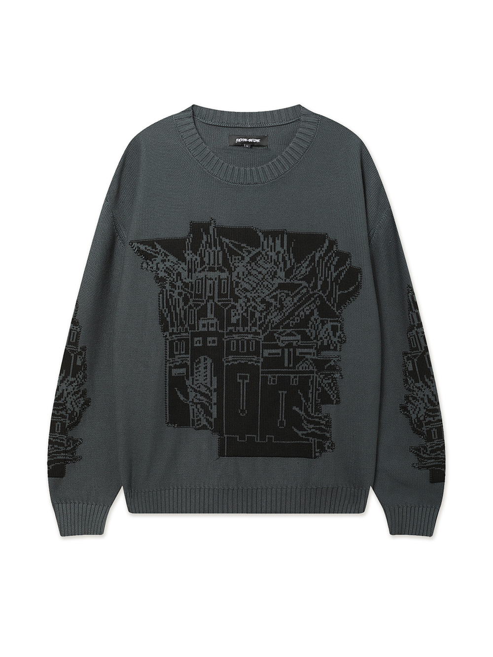 Мужской Свитер (Round-neck) Falling Castles