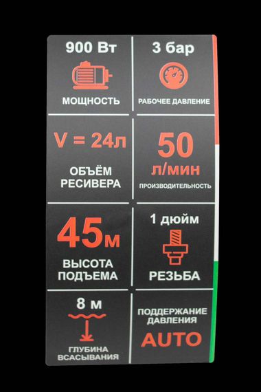 Станция насосная Verton AQUA PS900S/24 h45 Q3.0 Hs8 36952