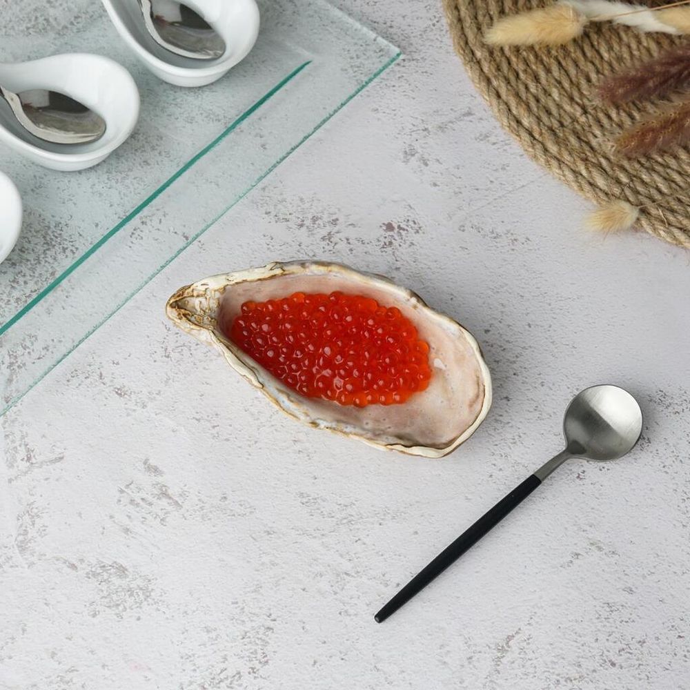 Блюдо для подачи 12,6*6,6 см h3,2 см 15 мл емкость для закусок Pearl Shell Frutti di Mare P.L. [1]