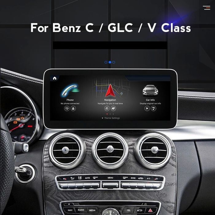 Магнитола для Mercedes-Benz C-класс W205, GLC X253 2014-2018 NTG 5.0/5.1 - Kuberg MKD монитор 12.5", Android 11, Быстрая, CarPlay, SIM-слот