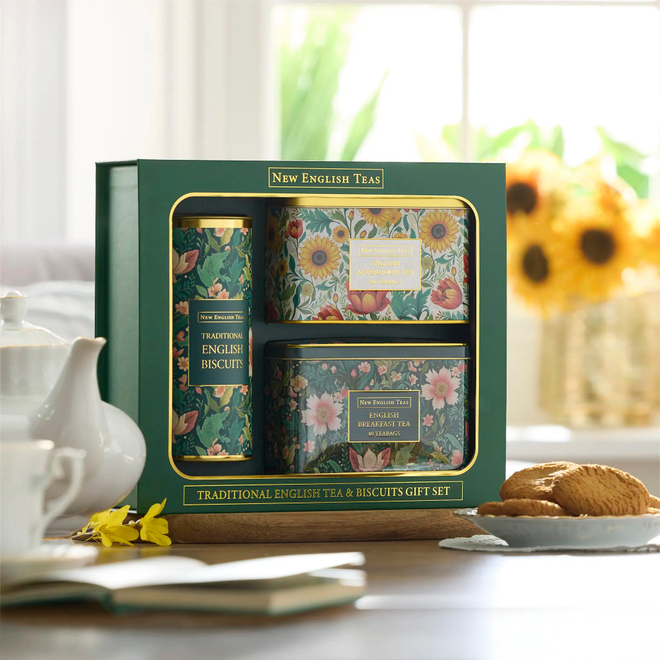 New English Teas Набор чая в пакетиках с угощениями Embroidery, 360г