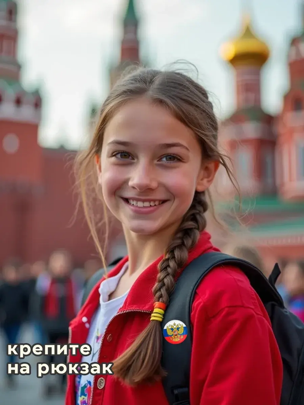 Значок Герб России 10 шт 37 мм