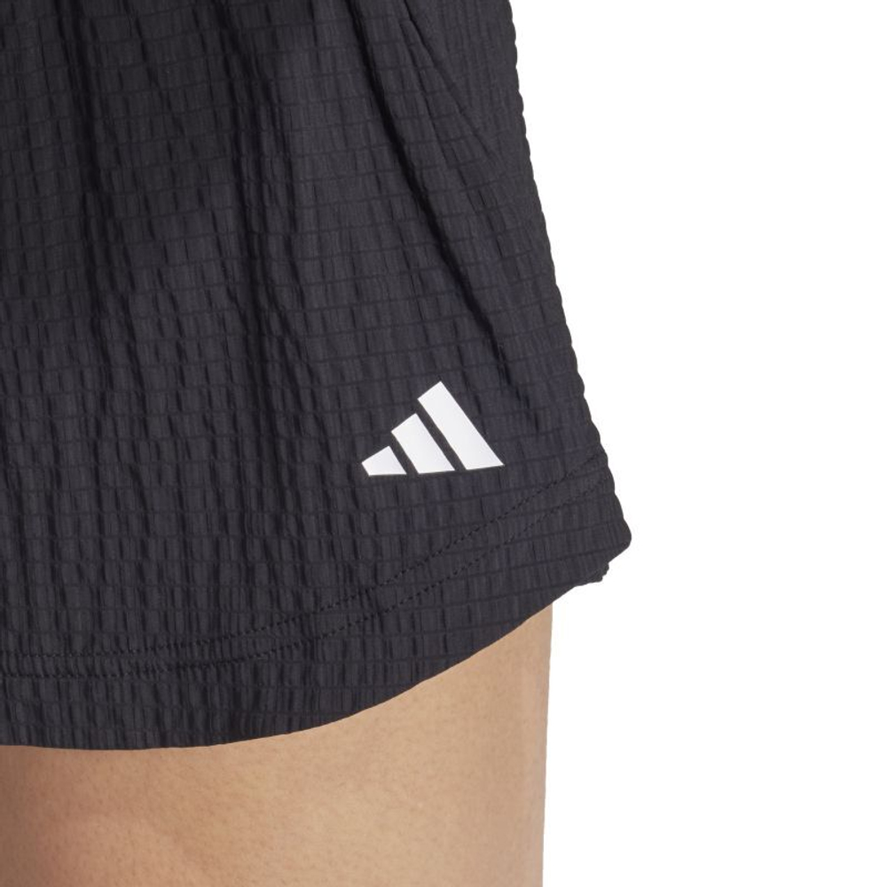 Женские Шорты теннисные Adidas Tennis Pro Aeroready Seersucker - черный