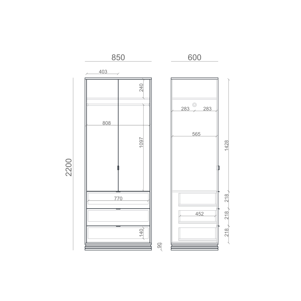 Шкаф TIMELESS TLD208