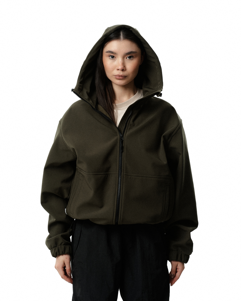 Куртка THE BAD FRIENDS Softshell удлиненная хаки
