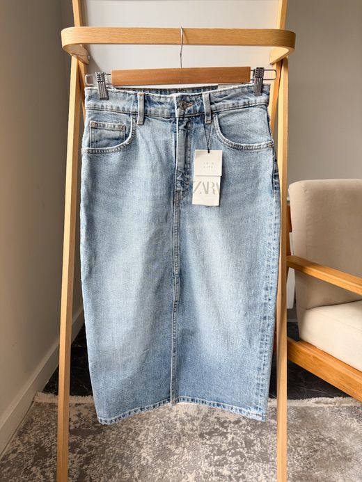 Новая джинсовая юбка Zara, S