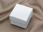 Коробочка для украшений (5х5см), цвет серебро
