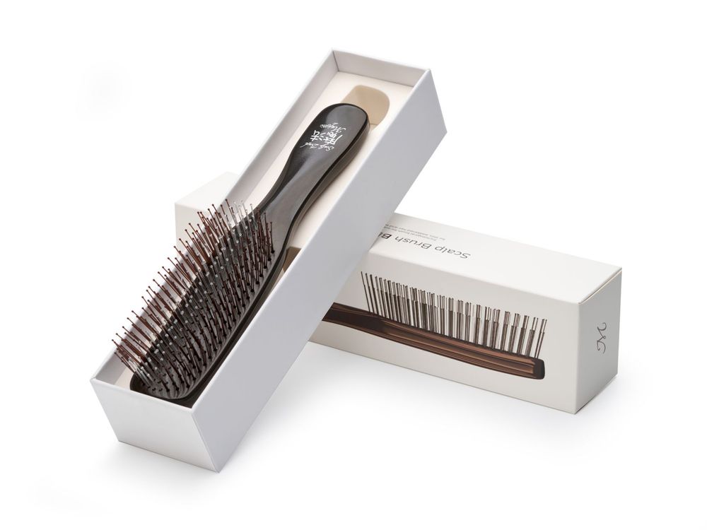 Расческа Majestic Scalp Brush черный кофе