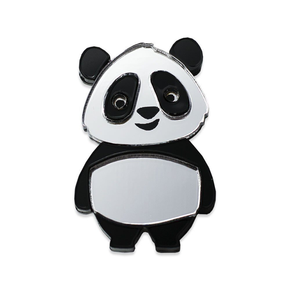 Панда / Panda KINDER, brooch, Black