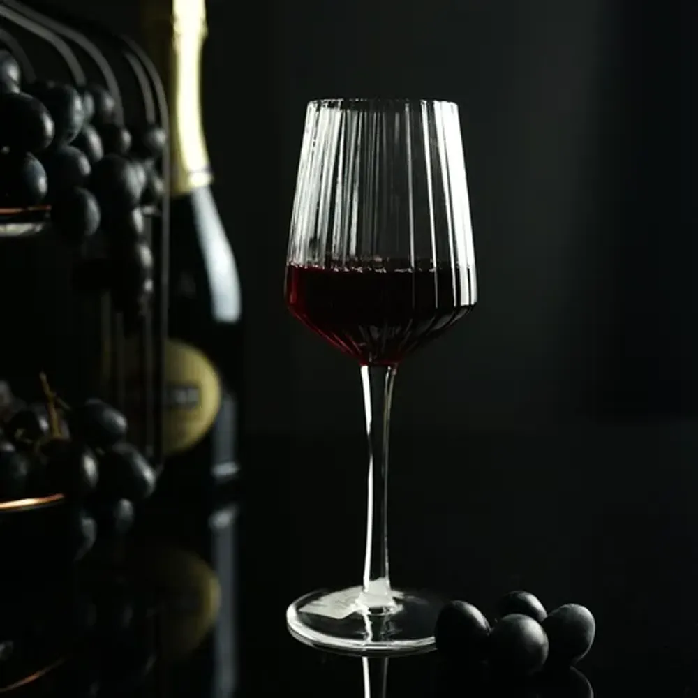 Бокал для вина 355 мл "Streak Optical" d 7,8/6,1 см h22 см P.L. - BarWare [6]