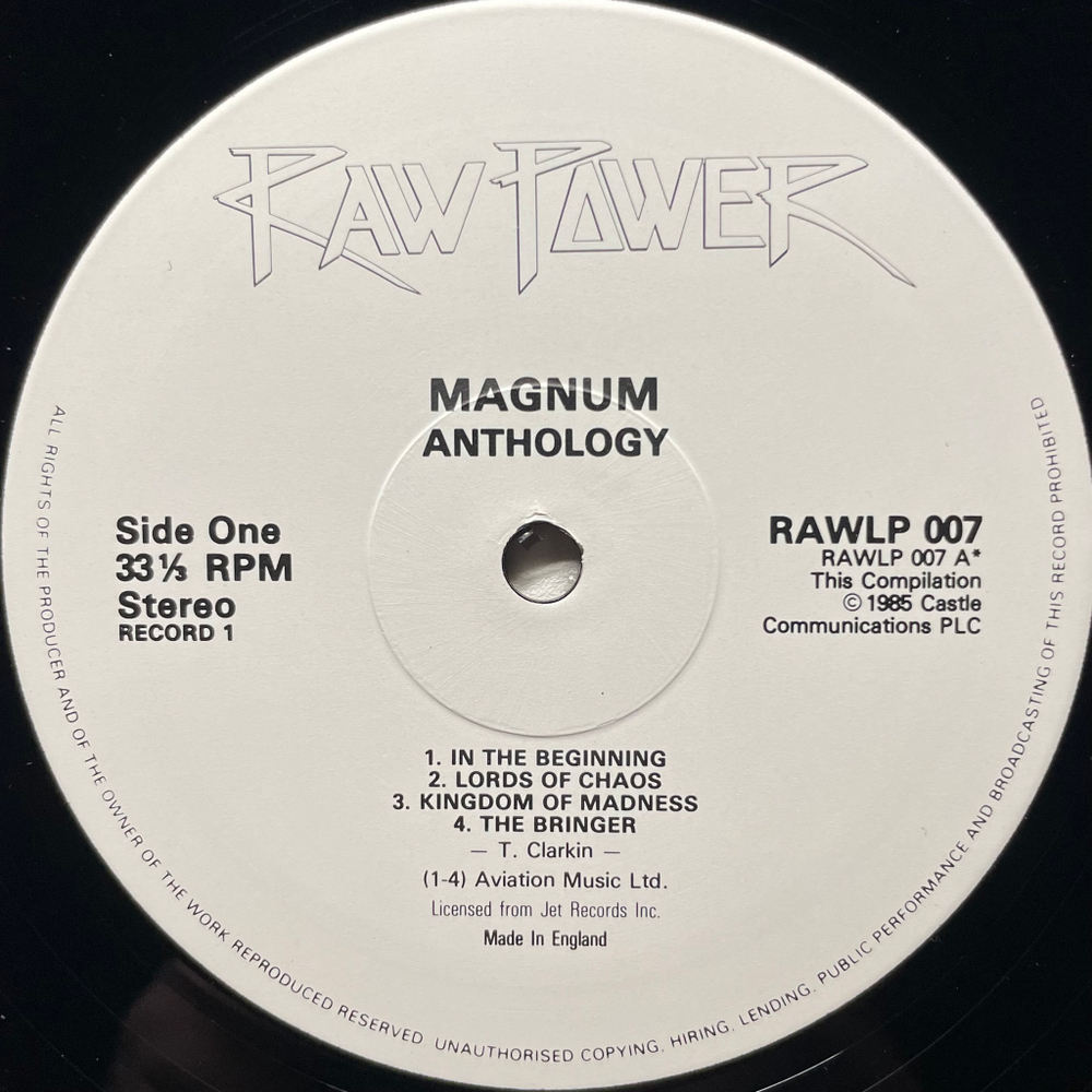 Magnum ‎– Anthology 2LP (Англия 1986г.)