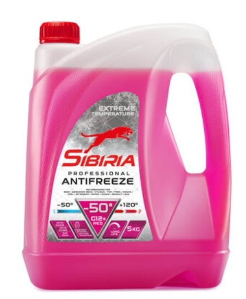 Антифриз Sibiria красный G12 + (-50) 5 кг
