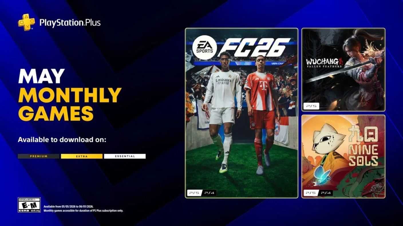 В мае в PS Plus добавят EA Sports FC 26, Wuchang: Fallen Feathers и Nine Souls