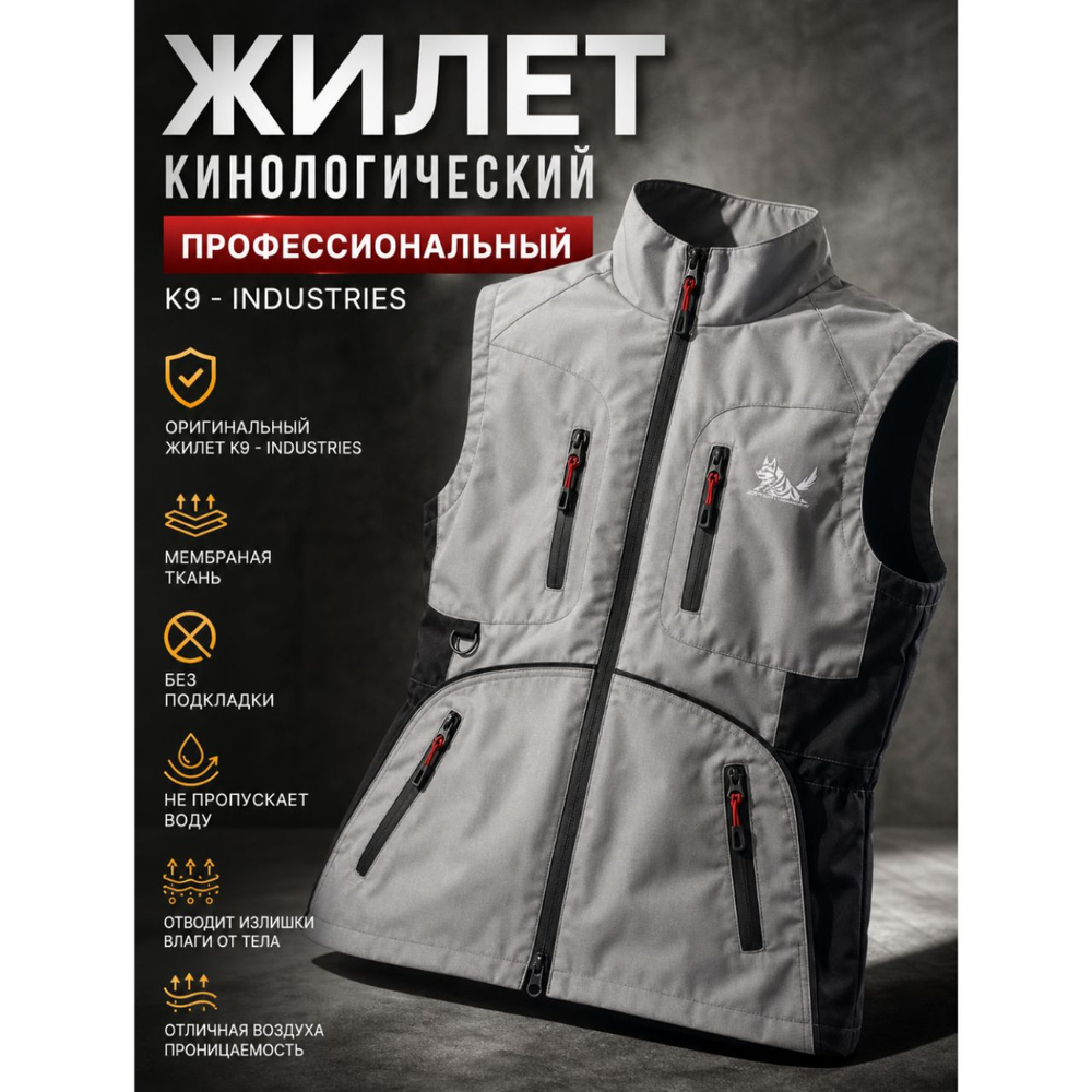 Жилет кинологический летний из мембраной ткани K9 INDUSTRIES