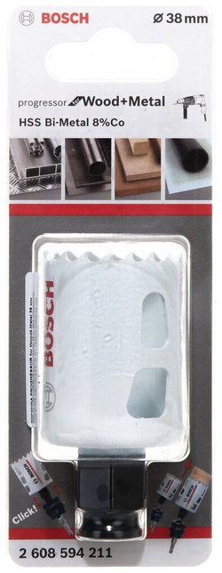 Коронка для металла BOSCH HSS CO ф 38мм 2 608 594 211