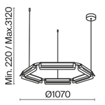 Подвесной светильник Maytoni MOD296PL-L60BS3K