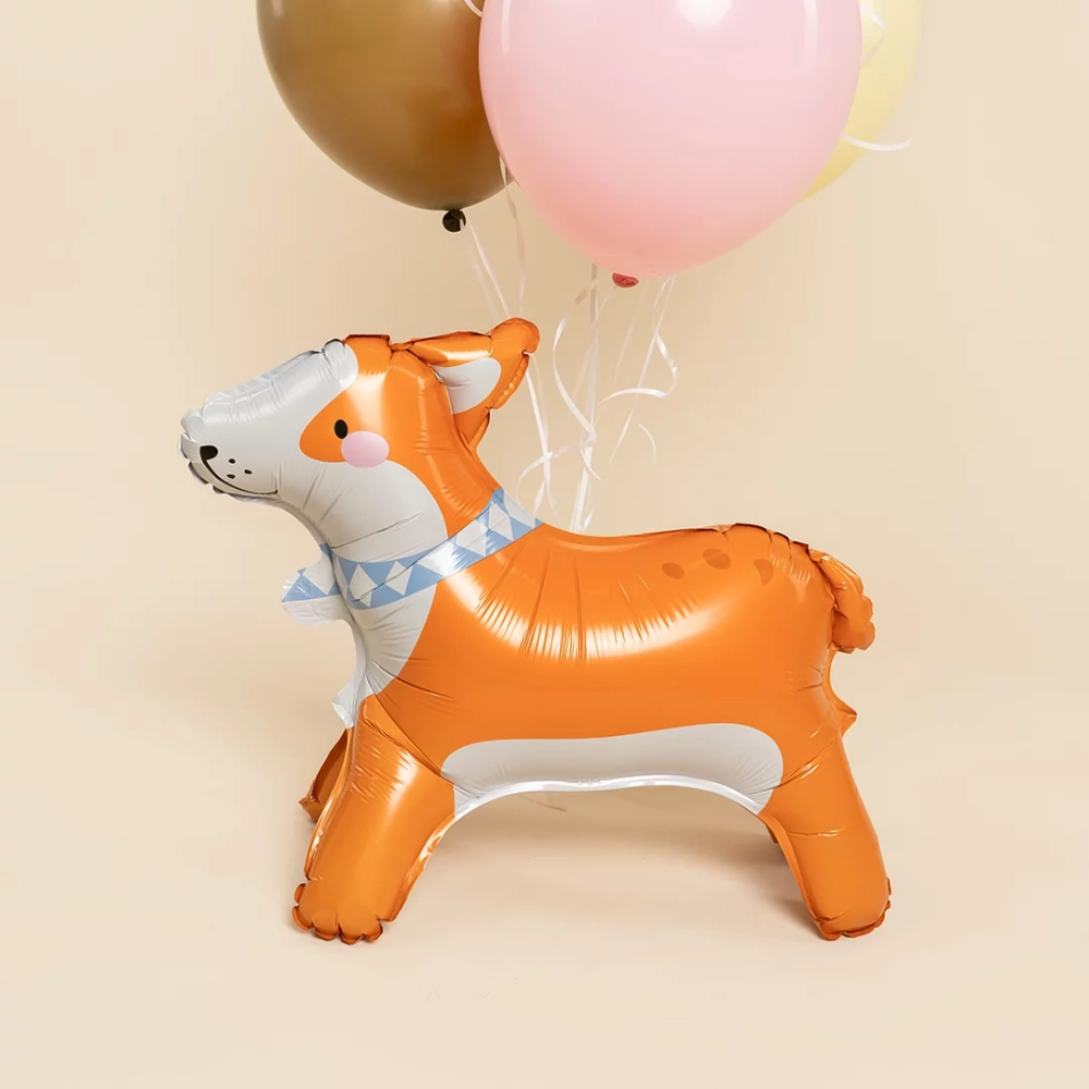 Шар (22''/56 см) Фигура 3D, Корги, 1 шт.,