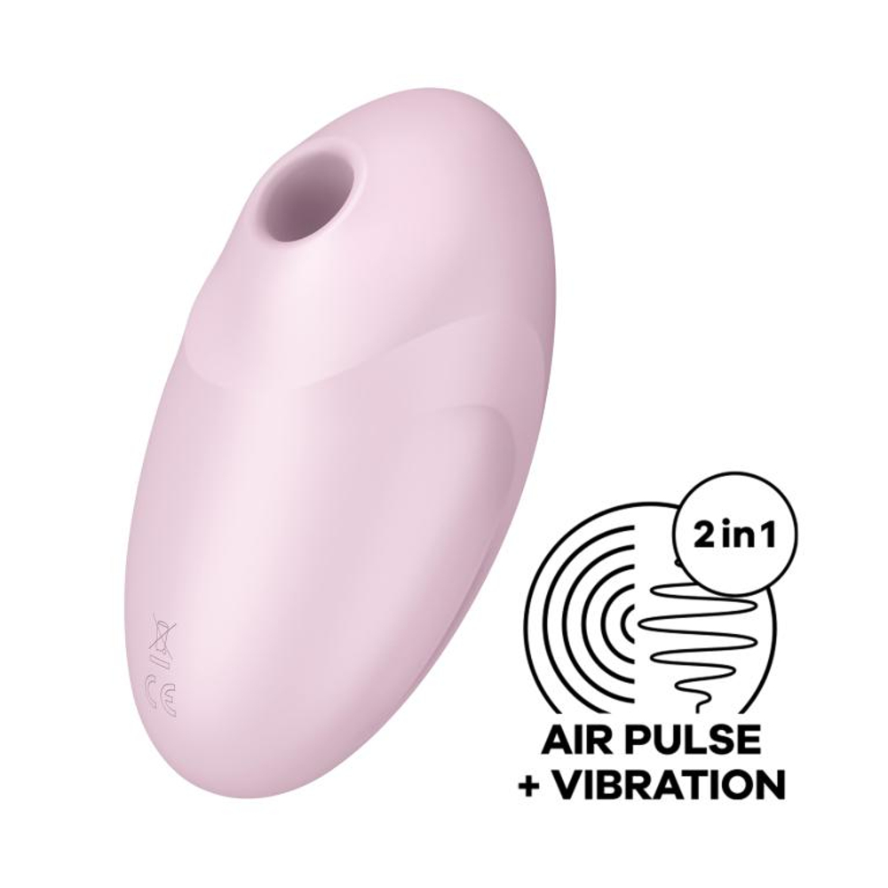 Вакуумно-волновой стимулятор с вибрацией Satisfyer Vulva Lover 3, розовый