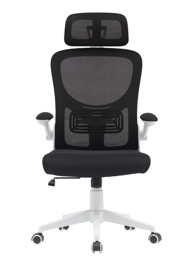 Кресло офисное TopChairs Airone белый с черной сеткой