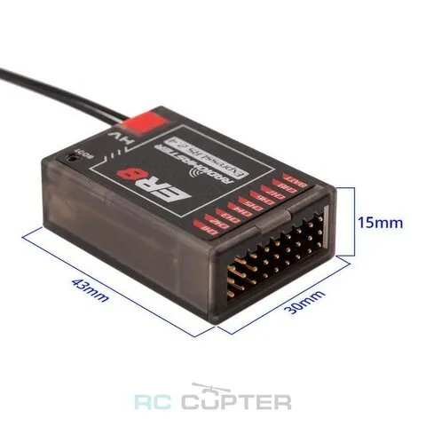 Приёмник RadioMaster ER8 2.4GHz ELRS PWM