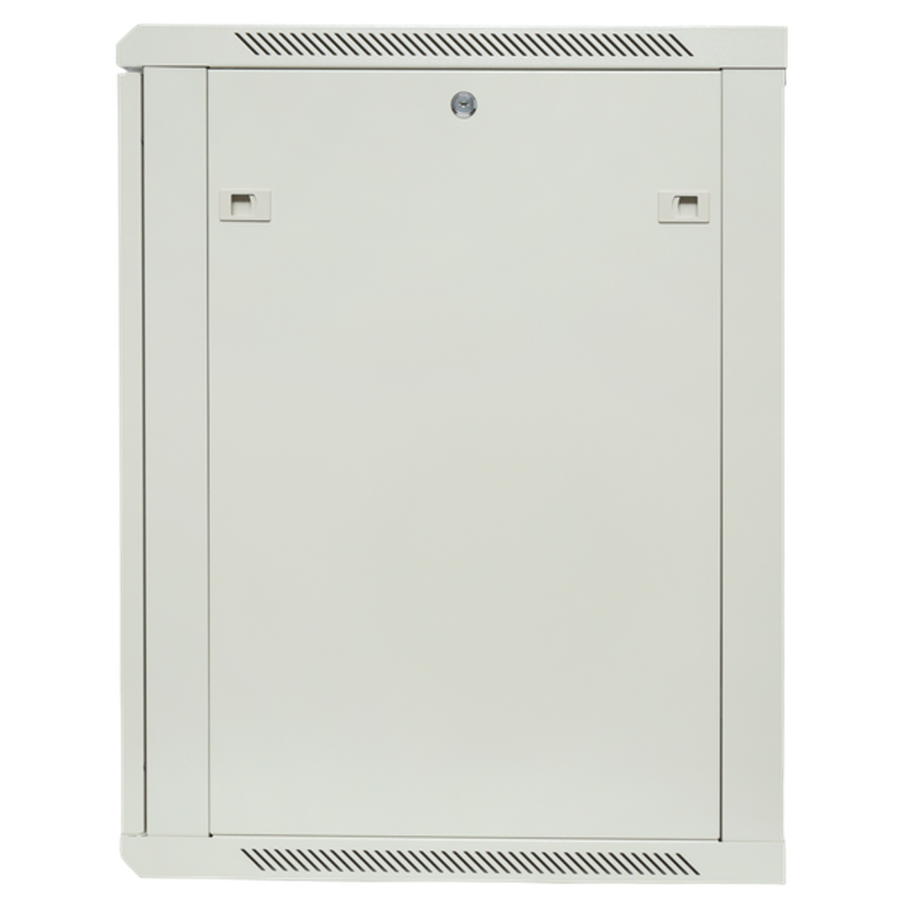 Шкаф настенный 19" TERACOM PRO 12U 600x450 мм дверь стеклянная с замком-ручкой серый