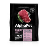 Сухой корм ALPHAPET SUPERPREMIUM для щенков, беременных и кормящих собак средних пород говядина с рисом 7 кг