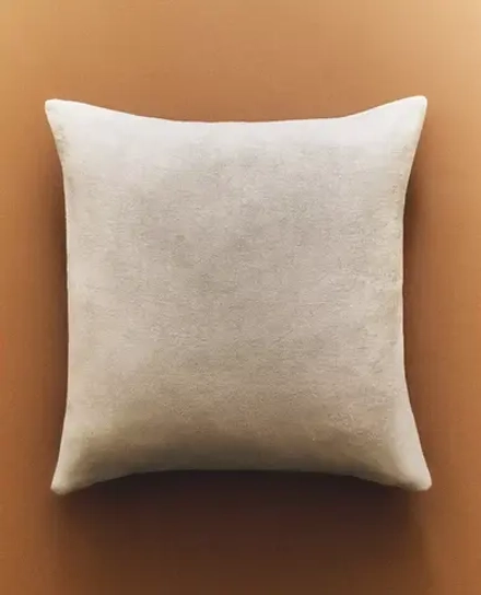 ZARA HOME ЛЬНЯНАЯ НАВОЛОЧКА ДЛЯ ДЕКОРАТИВНОЙ ПОДУШКИ, ЦВЕТ ЛЬДА