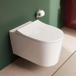 Унитаз подвесной Vitra Nest QuantumFlush безободковый, c ламинарным потоком (7870B403-0075) без сиденья