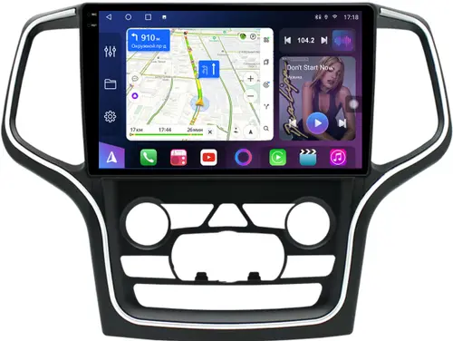 Магнитола для Jeep Grand Cherokee WK2 2013-2021 (ШГУ 8.4") - FarCar S500-TS10 монитор 10.36" QLED на Android 14, Быстрая, CarPlay, 4G SIM-слот