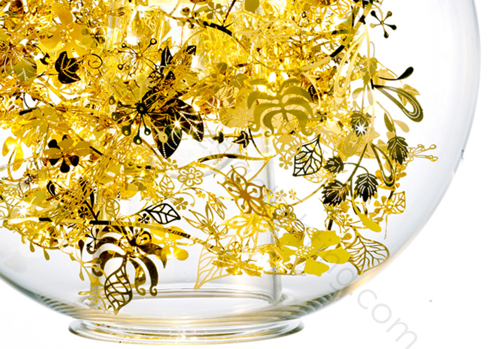 Pendant design lamp Tangle Globe by Artecnica (Black)