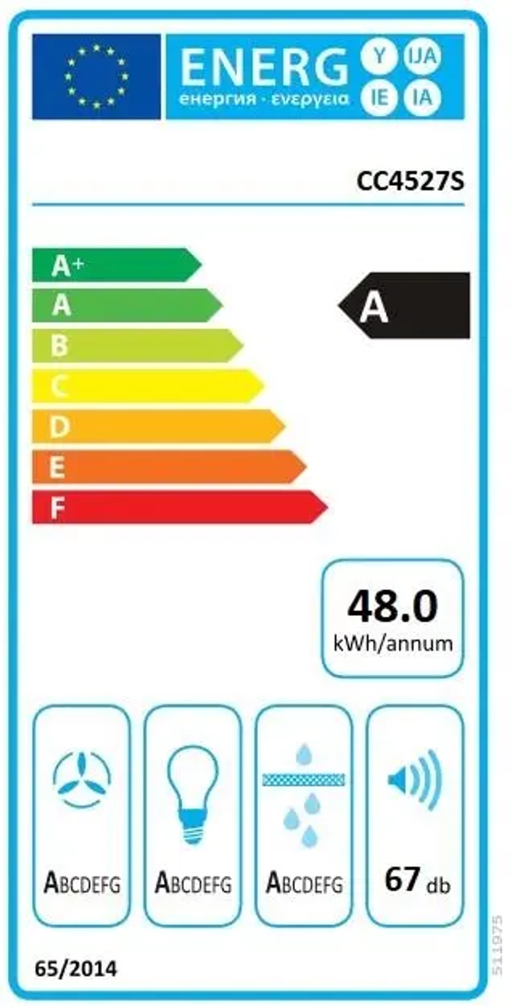 Встраиваемая вытяжка Asko CC4527S фото 5