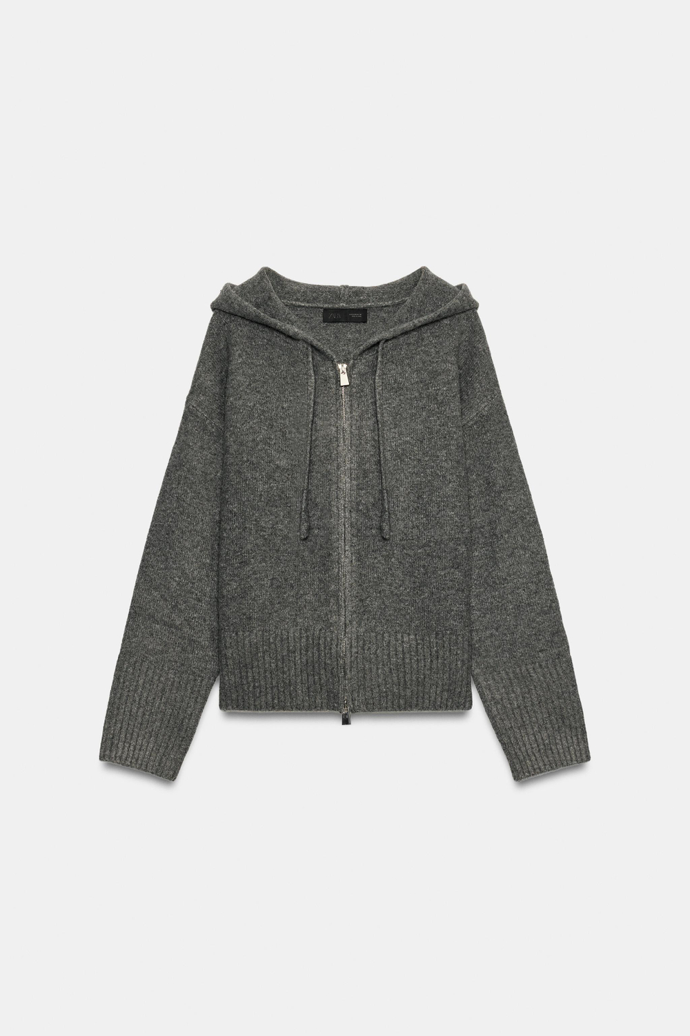 ТРИКОТАЖНОЕ ХУДИ — ZARA
