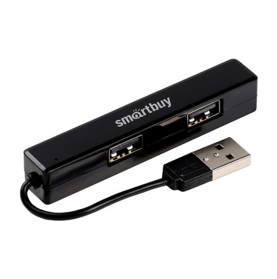 Картридер USB - Xaб SmartBuy SBHA-408 -4 порта