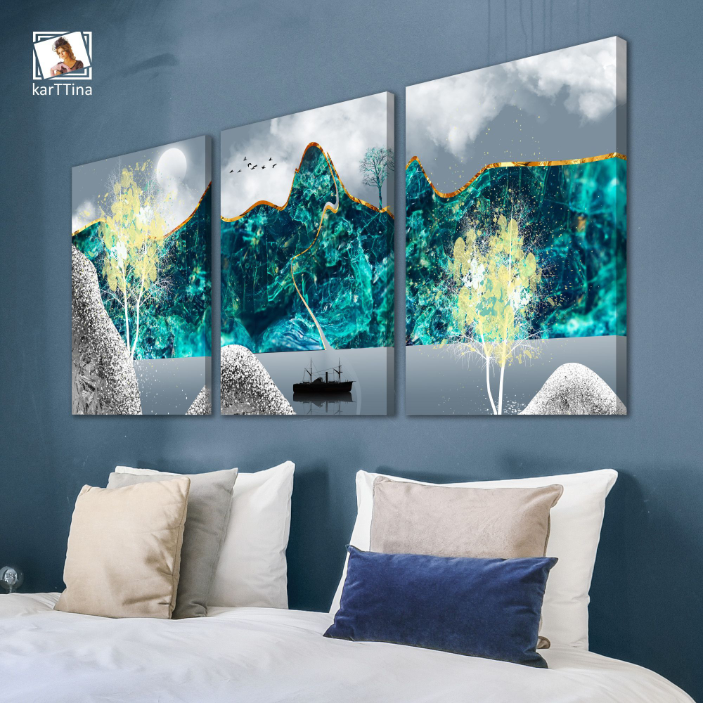 Картина karTTina "ПЕЙЗАЖ В ГОРАХ", 150 см х 70 см