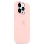 Силиконовый чехол с поддержкой MagSafe Apple Silicone Case для iPhone 14 Pro, Chalk Pink (Розовый мел)